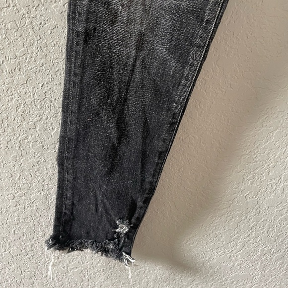 Moussy Vintage Checotah Distressed Skinny Jeans in Black Size 26 - Picture 6 of 13